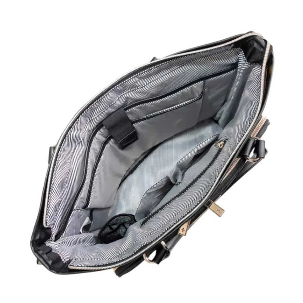 ✨NEW✨Kenneth Cole Reaction Chelsea Chevron 15" Laptop & Tablet Business Tote - Picture 5 of 6